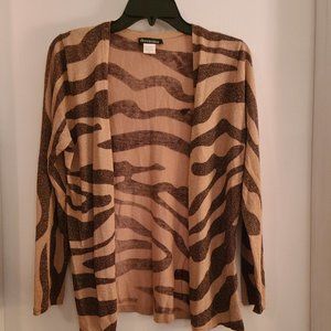 Brown and gold cardigan by Avvenire Medium
